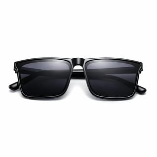 Oculos de sol unisex tendência verão versatil estiloso preto - Óculos de Sol