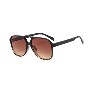 Óculos De Sol Unissex Oversized Vintage Estilo Piloto Com Ponte Dupla, Lentes Grandes Amar
