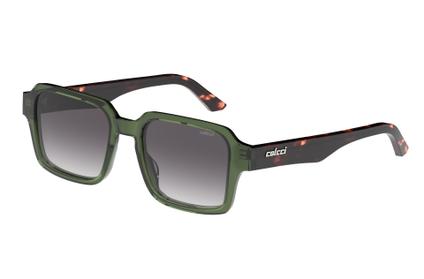 Óculos Solar Colcci Evie C0239kf933 Verde Translúcido Lente Cinza Degradê