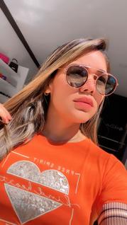 Óculos solar redonda