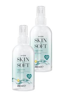 Óleo Corporal em Spray AVON SKIN SO SOFT Original 2x250 ml