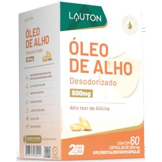 Óleo de Alho Cru 500mg 60 Caps - Lauton