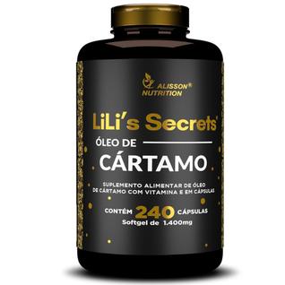 Óleo De Cártamo 240 cápsulas softgels Lilis Secrets Alisson Nutrition