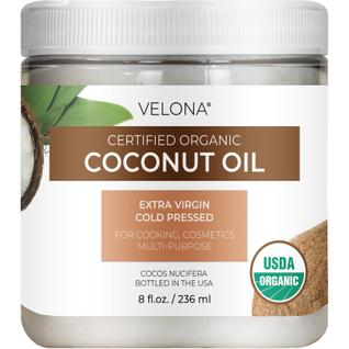 Óleo de coco Velona Extra Virgin USDA orgânico 240mL Food Grade