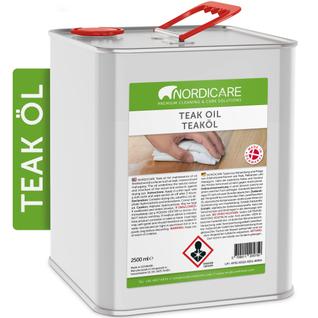 Óleo de teca Nordicare Wood Care 2,5 L com proteção contra manchas