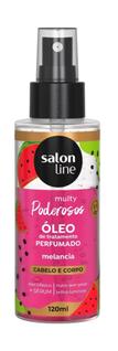 Óleo Perfumado Cabelo Corpo Chocolate ou Melancia Salon Line 120ml