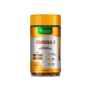 Ômega 3 Ultra Concentrado 824mg EPA 360mg DHA 240mg Óleo de Peixe Denavita