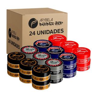 Pack 24 unidades - pastas modeladoras premium jhony barber 150g