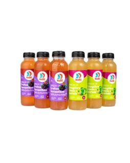Pack 6 Kombucha FRUTAS RED/ GENGIBRE, LIMÃO, HORTELÃ 355 mL Kulti