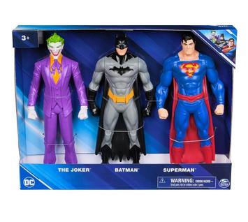 Pack de Bonecos Personagens DC Batman Coringa Superman 24cm