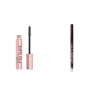 Pacote de maquiagem L'Oreal Paris Voluminous Mascara + Eyeliner