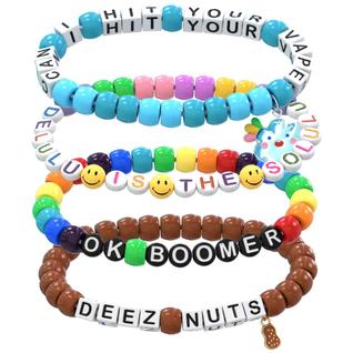 Pacote de pulseiras Kandi Plura Fun Rager (15 pulseiras)