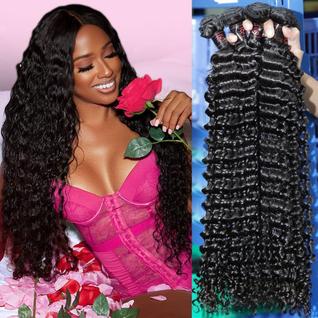 Pacotes de cabelo Beaufox Water Wave 100% Human Hair 20 22 24