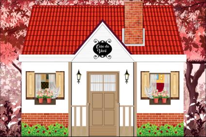 Painel de Lona Casa da Vovó Floresta Rosa