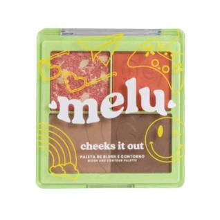 Paleta de Blush e Contorno Cheeks It Out Melu - Orange Juice