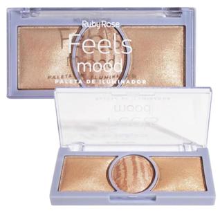 Paleta de Iluminador Ruby Rose Feels Mood Hb-7530/2 15,9g