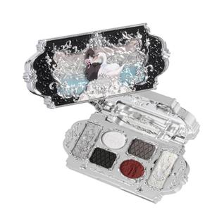 Paleta de maquiagem Flower Knows Swan Ballet 6 cores com espelho