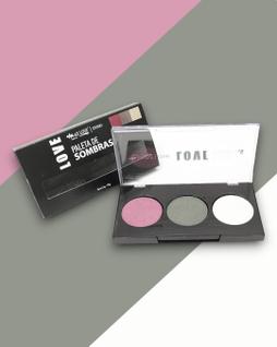 Paleta de Sombras Trio Rosa Neutro Max Love: Look Romântico