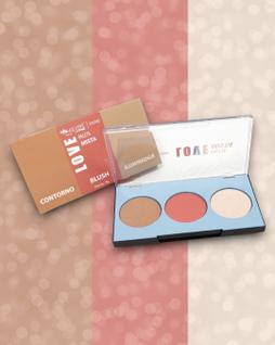 Paleta Mista Max Love Marrom: Contorno + Blush + Iluminador