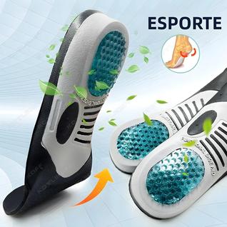 Palmilhas Ortopédicas Para Fascite Plantar Com Suporte De Arco Em Gel Para Conforto Ao Cor