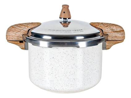 Panela De Pressão Brinox Vanilla 5,4l Indução Ceramic Life