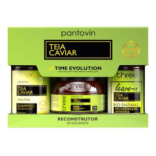 Pantovin Teia de Caviar - Kit Reconstrução (3 Produtos)