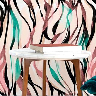 Papel De Parede Adesivo Animal Print Aqua N017123 0,58X3M