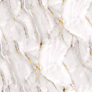 Papel de Parede Autoadesivo Vinilico Reforma Mármore Marmorizado Dourado Branco Cozinha Ba