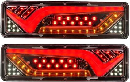Par lanterna Traseira LED Moderna Seta Sequêncial Caminhão Carretinha Bug Van Trailer Util