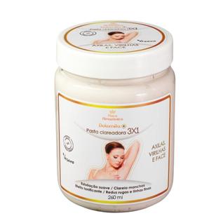 Pasta Clareadora Dolomita 3X1 - Axilas, Virilhas e Face - Clareia, macia e hidrata - 260ml