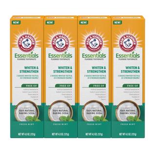 Pasta de Dentes Arm & Hammer Essentials - Clareamento e Fortalecimento - 4 x 125ml