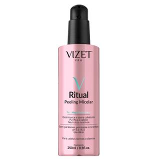Peeling Micelar Ritual Sublime Vizet 250ml Esfoliante Capilar com Carvão Ativado e Semente