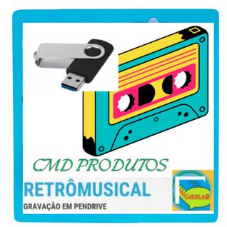 Pen drive 8gb com Músicas = Flashback Internacional Anos 60's, 70's, 80's e 90's (mp3)