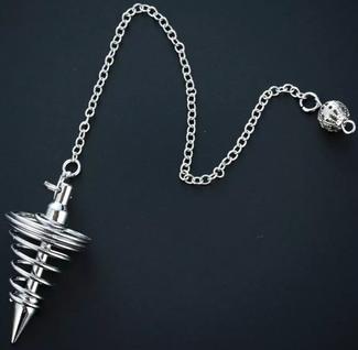 Pêndulo Espiral Técnico De Metal Para Radiestesia Reiki e Mesa Radionica
