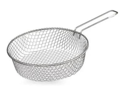 Peneira Cesto Para Fritura Em Arame Estanhado Grande