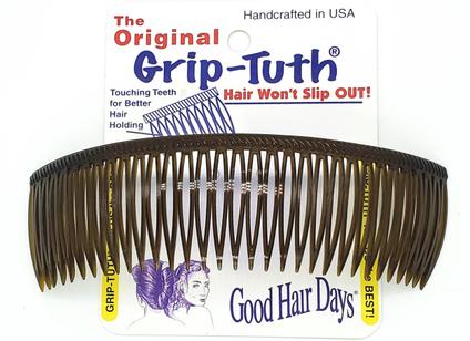 Pente de cabelo Good Hair Days Grip-Tuth 6” Tortoise Shell
