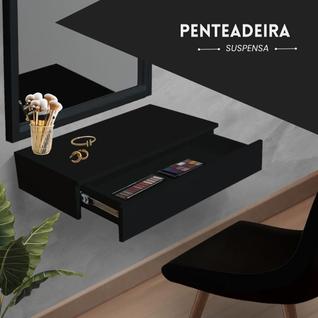 Penteadeira Suspensa com Gaveta Multifuncional Maquiagem Corrediça
