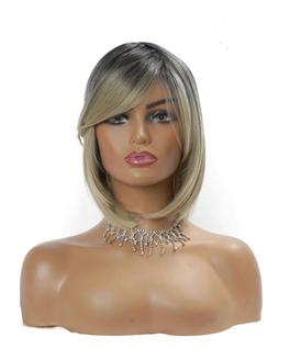 Peruca Curta Bob Ombre Loiro 100% Bio Orgânica Super Natural