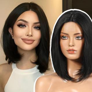 Peruca EMMOR Short Bob sintética resistente ao calor para mulheres