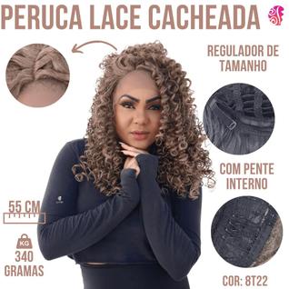 Peruca Front Lace Cacheada Afro - Bio Organica -Cabelo Sem Brilho Excessivo - Facil De Cui