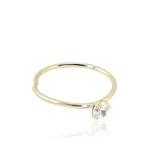 Piercing Argola Ouro 18k Maciço 8mm Liso ou Pedra Daith