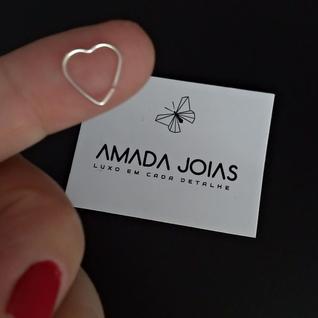 Piercing daith coração furo liso