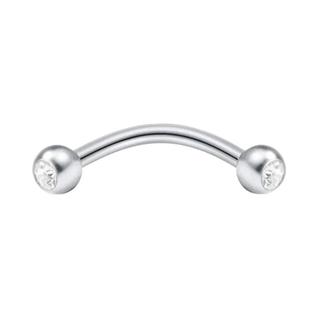 Piercing De Aço Curvo Para Corpo: Labret, Lábio, Língua, Daith, Hélice, Sobrancelha E Anel