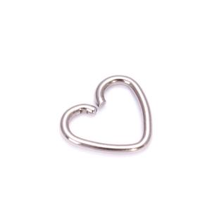 Piercing Para Daith Orelha Cartilagem Em Prata 925 Coração
