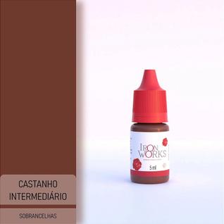 Pigmento Iron Works Castanho Intermediário 5ml - Cor Quente para Peles Brasileiras