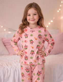 Pijama infantil longo Patrick - Bob Esponja