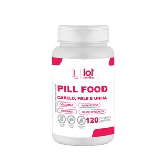 Pill Food 120 cápsulas Cabelos Unhas Pele Completo