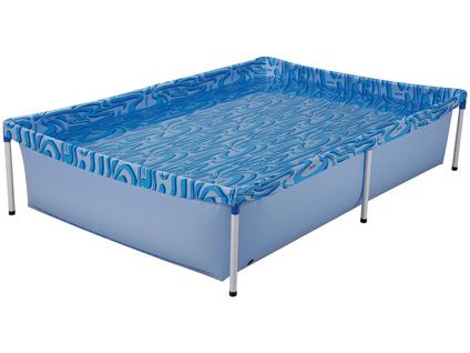 Piscina Infantil Estrutural Retangular Mor 001002 Com Capacidade De 1000 Litros De 1.89m D