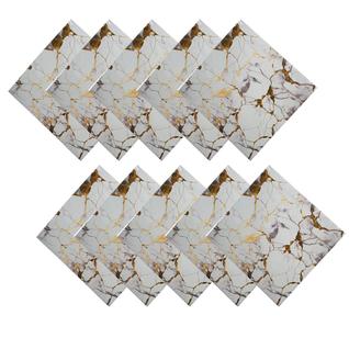 Placa Adesiva Marmore 3D kit 10 uni Papel de Parede Autocolante Obra Reforma Casa Banheiro