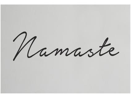 Placa Decorativa MDF Good Vibes Namaste 20x29cm